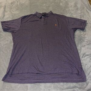 Polo Ralph Lauren Men’s Size XXL Purple Collared Polo Shirt Pony Horse